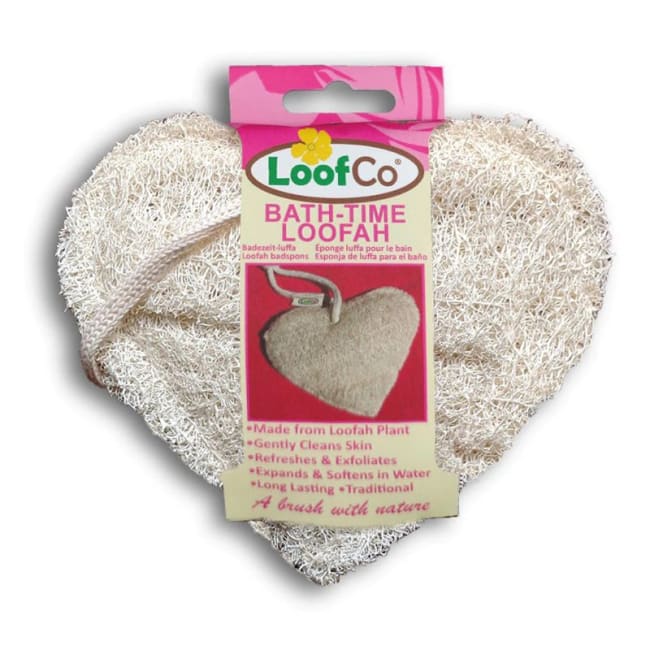 Loffa badesvamp hjerte 15x12cm