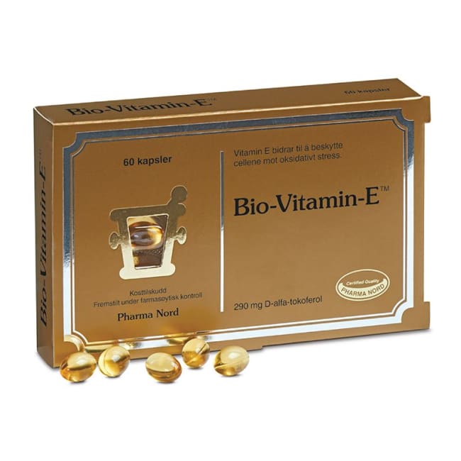 Bio-Vitamin-E, 290mg, 60 kapsler