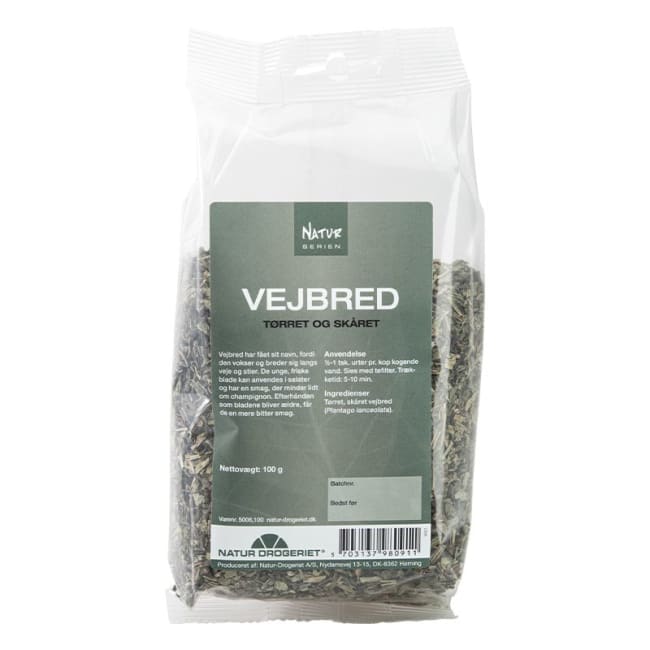 Smalkjempe (Vejbred, Plantago lanceolata) 100g Urt