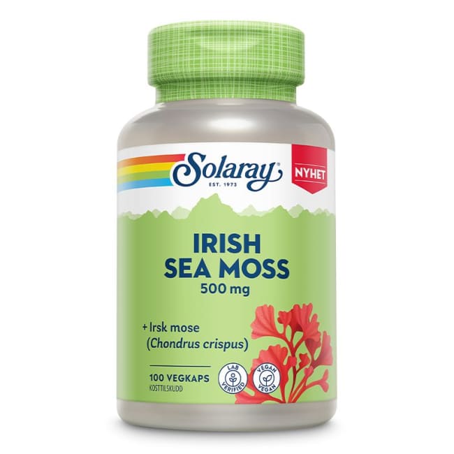  Irish Sea Moss 500mg, 100 kapsler