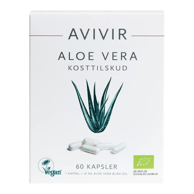 AVIVIR Aloe Vera økologisk 60 kapsler
