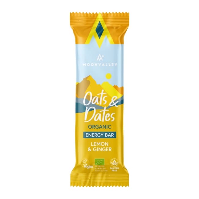 Moonvalley Oats & Dates Bar - Lemon & Ginger 50g øko