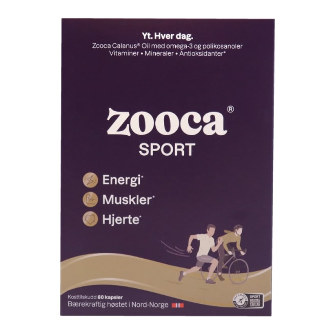 Zooca SPORT calanus oil omega-3 60 kapsler