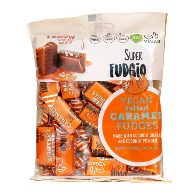 Super Fudgio Salted Caramel karameller økologiske 100g