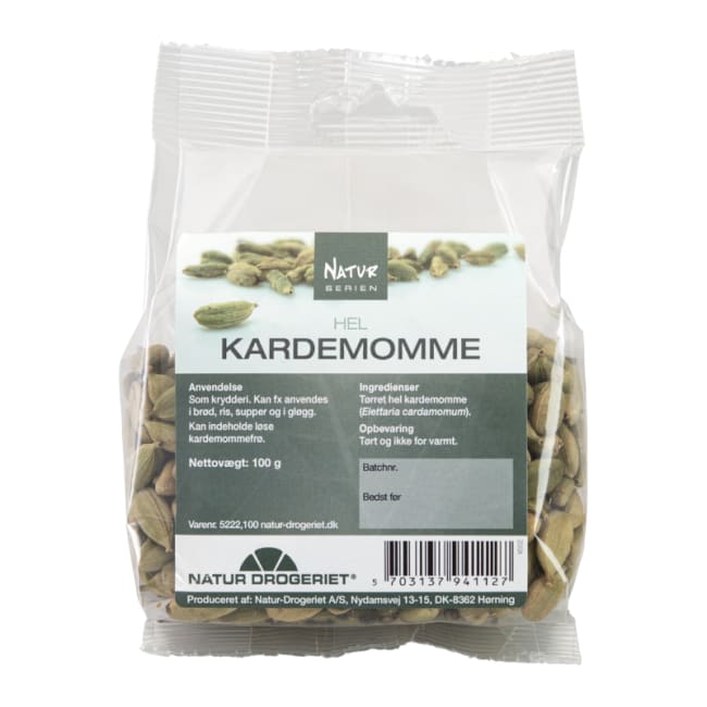 Kardemomme, grønn (Elettaria cardemomum), Hel 100g