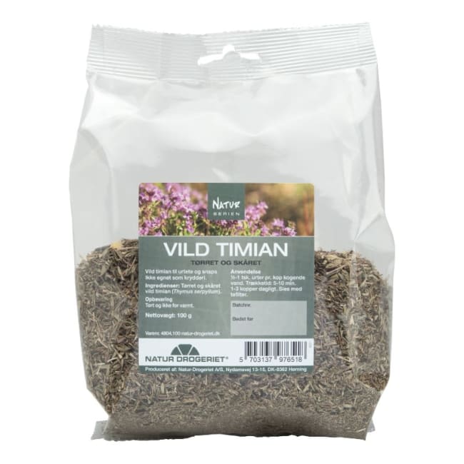 Timian, vill (Thymus serpyllum) 100g tørket urt