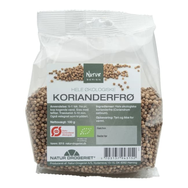 Koriander, hel, Økologisk 100g