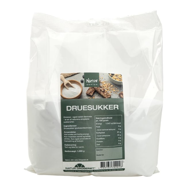 Druesukker (Glukose/dextrose) 1000g Pulver