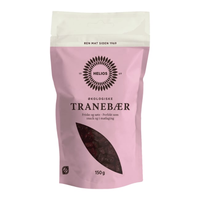 Helios Tranebær tørket øko 150g