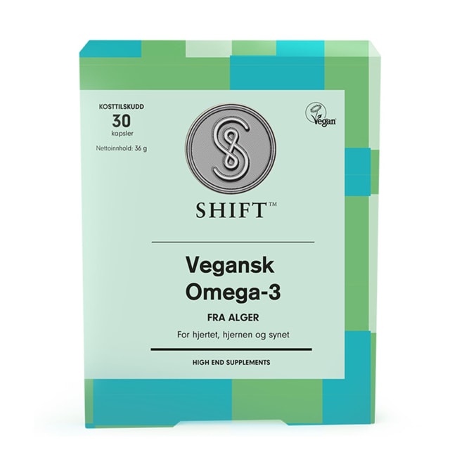 SHIFT Vegansk Omega-3 30 kapsler