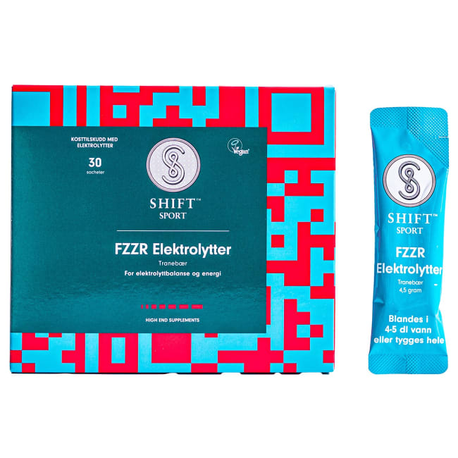 SHIFT SPORT FZZR Elektrolytter Tranebær30 stk porsjonsposer