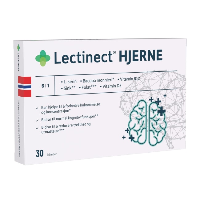 Lectinect Hjerne 30 tabletter