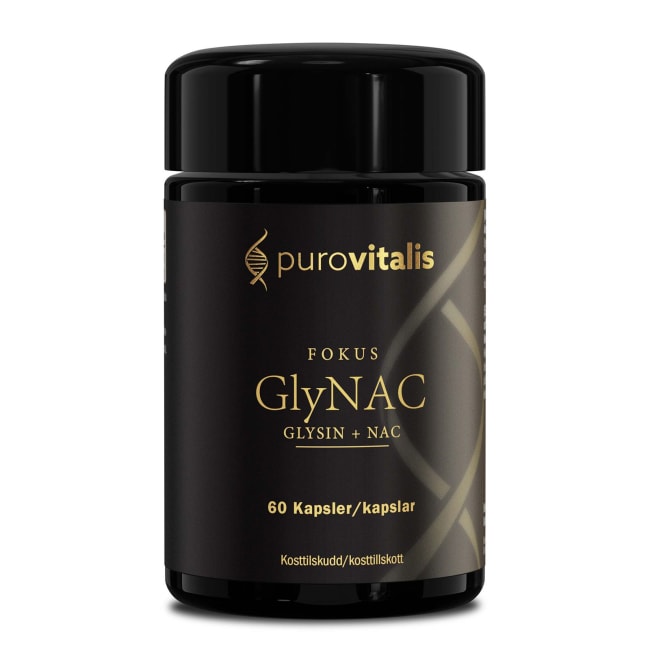 Purovitalis GlyNAC, Glysin + NAC 60 kapsler