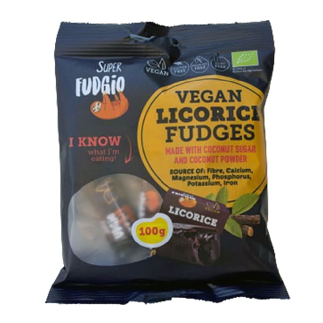 Super Fudgio Lakris karameller økologiske 100g