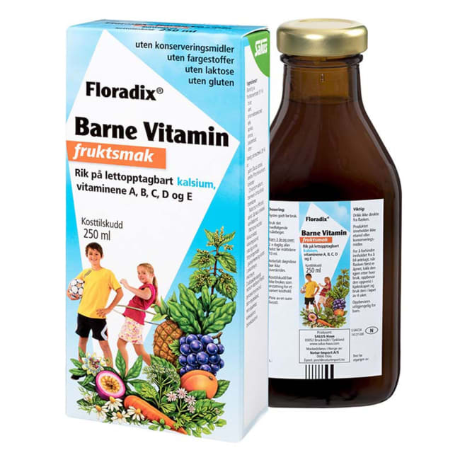 Floradix Barnevitamin med fruktsmak 250ml