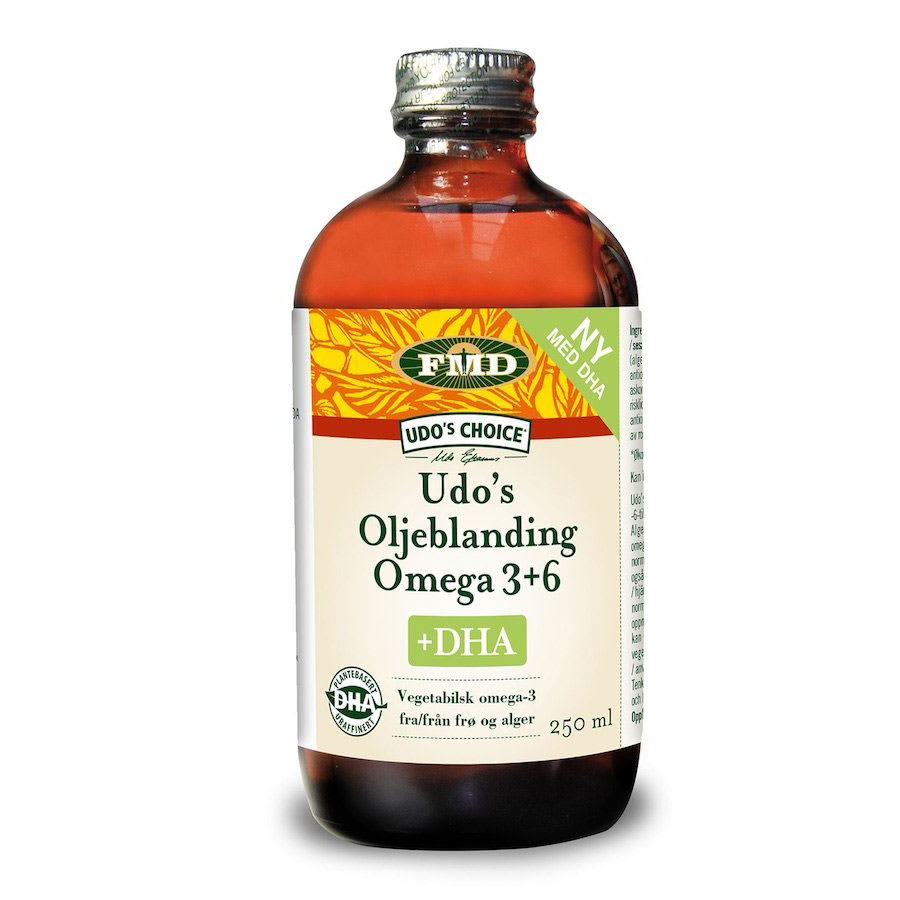 Udo´s Choice Omega 3 og 6 + DHA 250ml Olje
