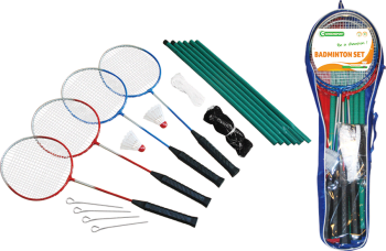 BADMINTONSETT FOR 4 SPILLERE (12)