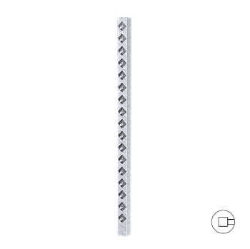 Endestolpe Galvanisert 153 cm.
