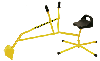 Gravemaskin til sandkasse. Gul/sort.