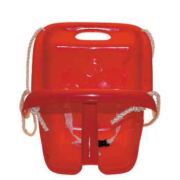 Babyhuske med høy rygg rød