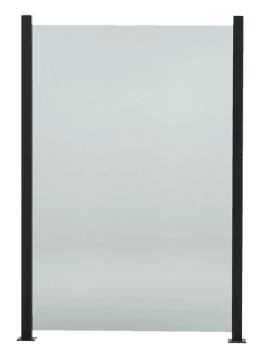 Glassgjerde 150 x 100 cm sotet glass 6 mm herdet.