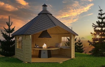 Gapahauk 9m2 med grill og benker