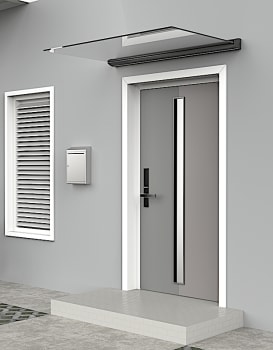 Entretak Elegant grå. 140 x 90 cm.Inkl. led. Lys,