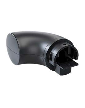 Ende håndløper channelgrip buet sort