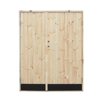 Bod dør dobbel 130x190 cm med sparkeplate