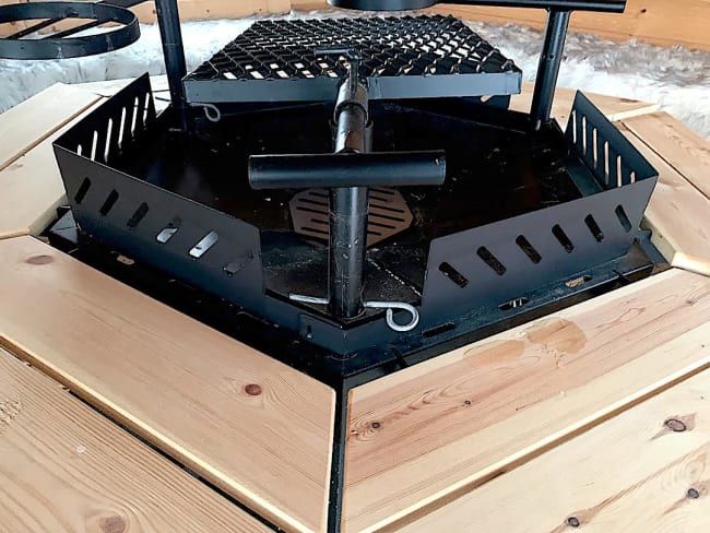 Gnistfanger for 6-kantet grill