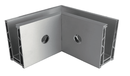 Innvendig hjørneskinne sidemontert 90 grader