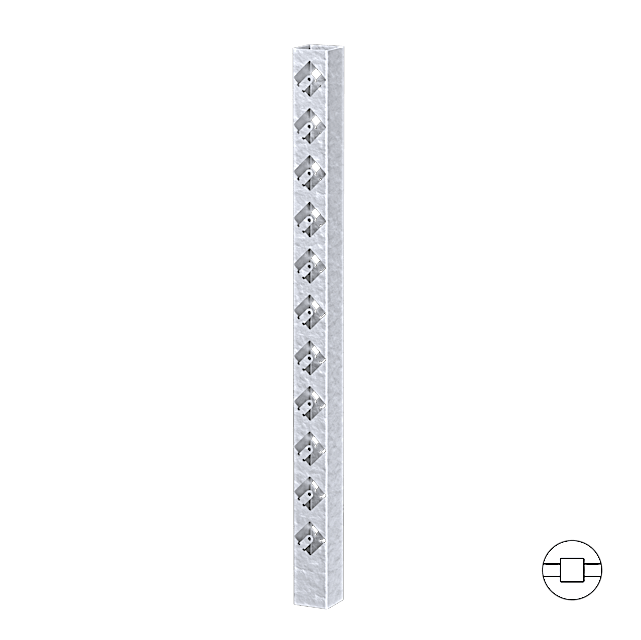 Midtstolpe Galvanisert 102 cm