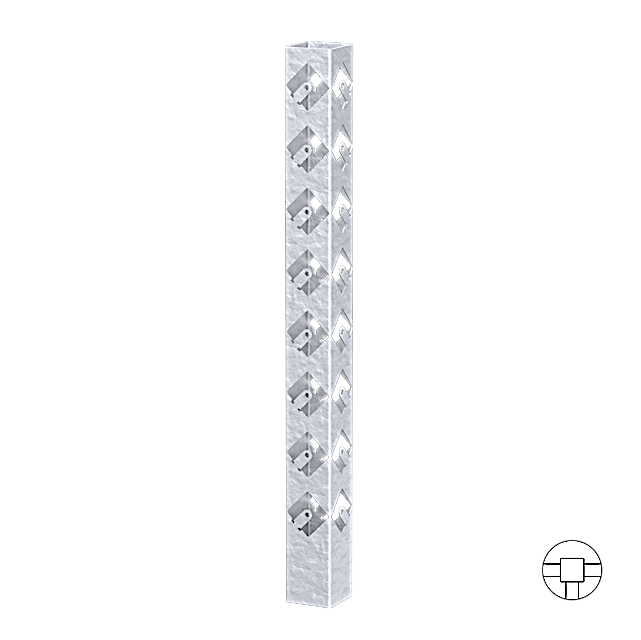 T-stolpe Galvanisert 77 cm