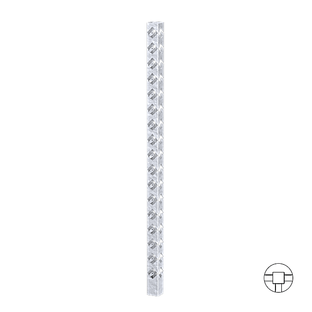 T-stolpe Galvanisert 153 cm