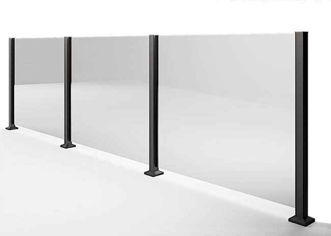 Sikkerhetsglass klart 880 x 960 mm - 12,76 mm