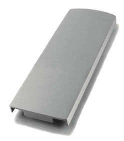 Endelokk for toppmontert aluminiumskinne justerbar