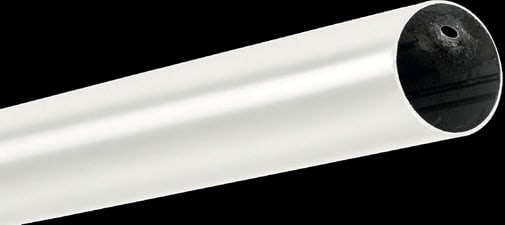 Håndrekke tilpasset 112 cm glass. Hvit