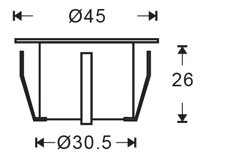 LED spot ø4,5x2,6cm(50)