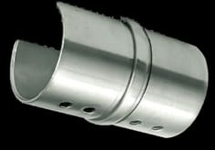 Skjøt for stolpefri håndrekke