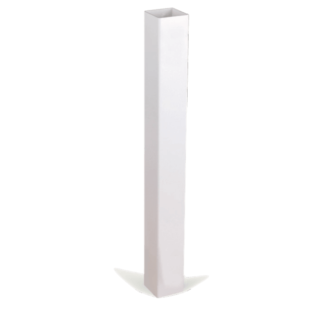 Stolpe vinyl.  10,2x10,2x105 cm for trapp og glass