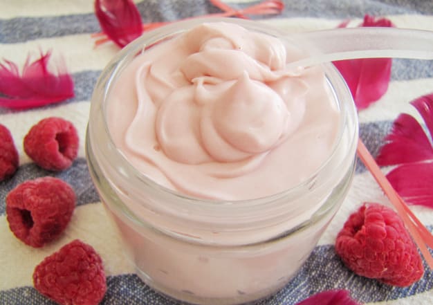 Crème fouettée de Karité aux Framboises