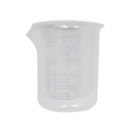 Bécher gradué 100 ml en plastique