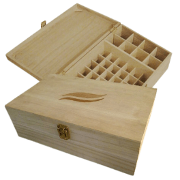 Boîte rangement huiles essentielles en bois Maxi pour 50 flacons