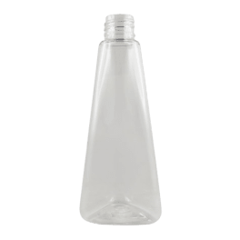 Flacon PET transparent Prisme 100 ml - 20/410 - sans bouchage