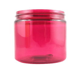 Vasetto in PET riciclato rosa BASIC 200 ml - senza tappo