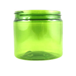 Vasetto in PET riciclato verde BASIC 200 ml - senza tappo