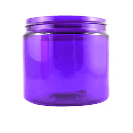 Vasetto in PET riciclato viola BASIC 200 ml - senza tappo