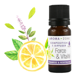 Composition huiles essentielles pour diffuseur Force & Vitalité