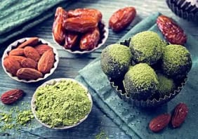 Energy balls au thé matcha