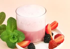 Recette Écume de fruits rouges au lait de soja